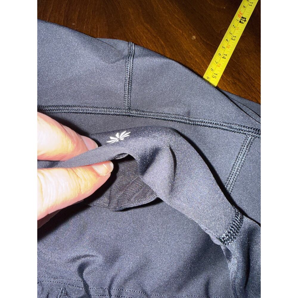 Athleta Interval Side Stripe Leggings S Black Activewear Training Workout Gym - Picture 15 of 15